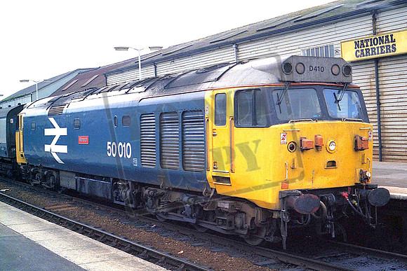 50010 MONARCH (Cat No MSP50010B) Exeter St Davids 23-08-1986 Mike Spencer 015