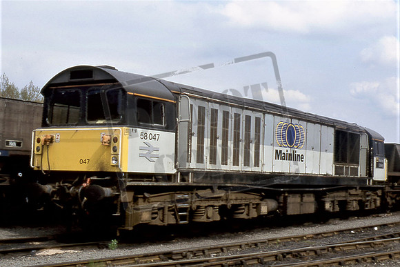 58047 MANTON COLLIERY (Cat No TTR2621)At Worksop 12-05-1996 Michael Hill