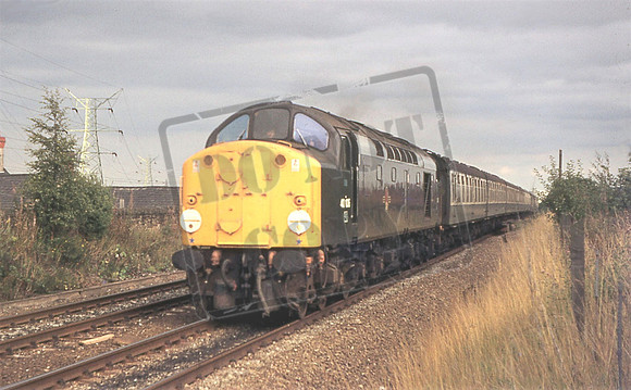 40106 (Cat No 214-27) Connaghs Quay on Manchester Victoria to Bangor 04-09-79 K Barber