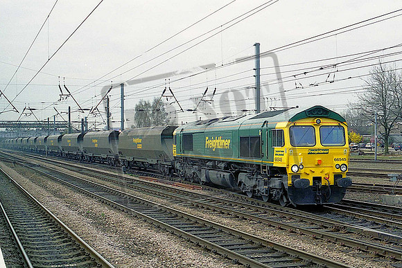 66545 (Cat No JG66545) Doncaster crossing from the down slow to down main heading south John Griffiths
