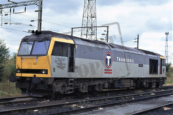 60037 HELVELLYN (Cat No TTR2675) Bescot Yard 3-8-1996 Michael Hill