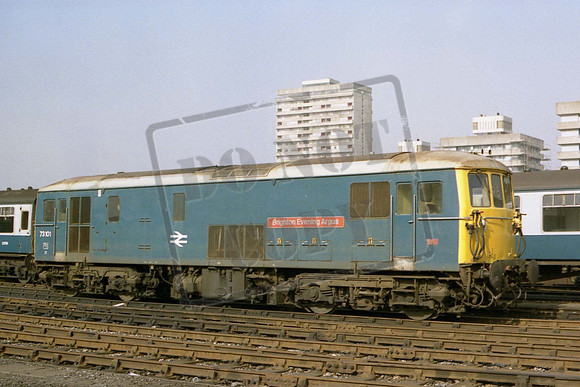 73101CM BRIGHTON EVENING ARGUS AT CLAPHAM 6-4-1987 COLIN MARSDEN