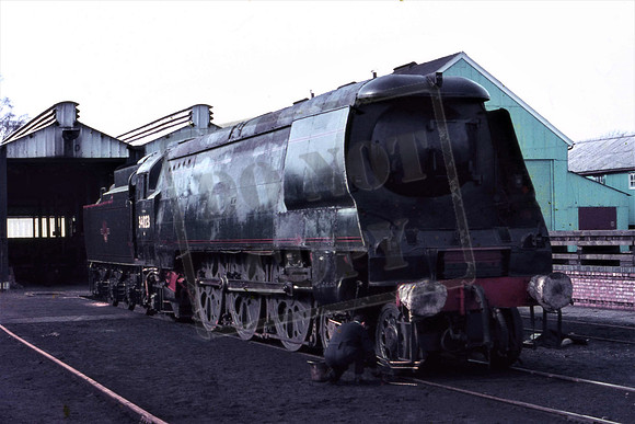 34023 BLACKMORE VALE (Cat No UNS34023) Longmoor MPD Feb 1968