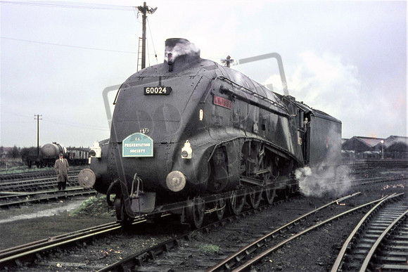 60024 KINGFISHER (Cat No UNS60024) Eastleigh A4 Preservation Society March 1966