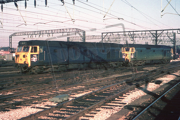 425DT & 405 CREWE 29-2-1972 DAVID THITHERIDGE