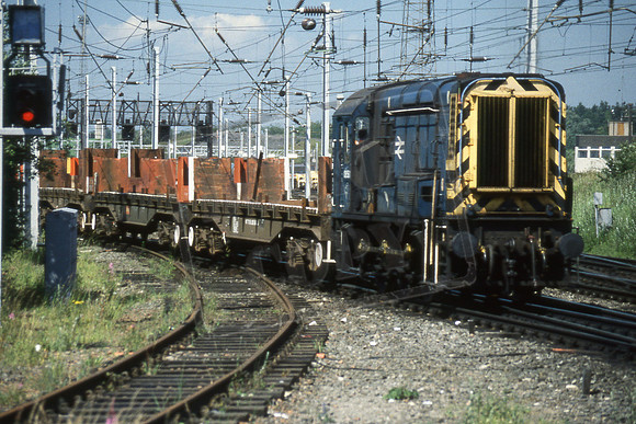08581 IBL LEAVES MOSSEND YARD COIL STOCK FOR RAVENSCRAIG. 18-7-1990MIAN BALL
