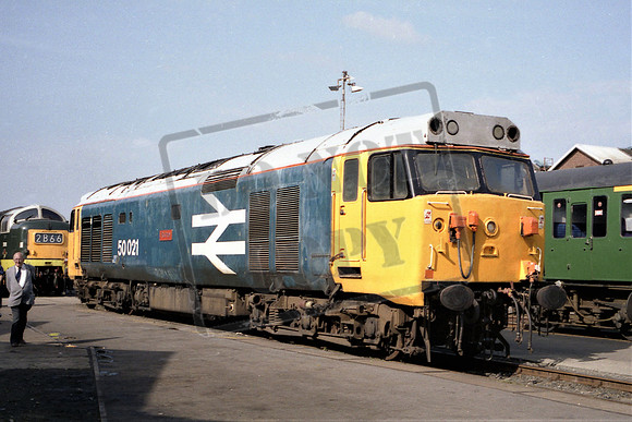 50021 MH RODNEY EASTLEIGH OCTOBER 1992 MARTIN HIGH