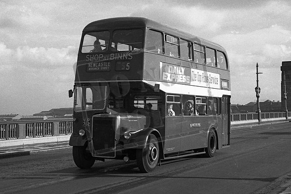 VUP762 NORTHERN LEYLAND PD2 PARK ROYAL No 172 NEWCASTLE 4-10-1963