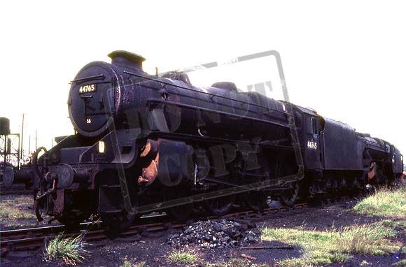 44765 (Cat No UNS44765) Stanier 5MT 4-6-0 Unknown location 1965