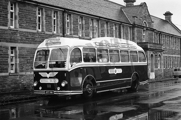 OTT98 OTT98D ROYAL BLUE DUNBAR  26-8-1979 C L CADDY