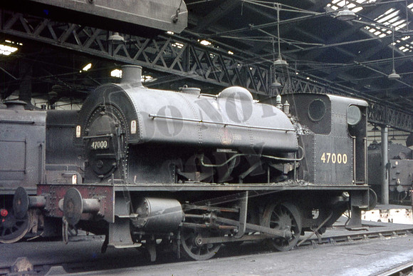 47000  (Cat No UNS47000) 0f 0-4-0ST Derby shed possibly.1965