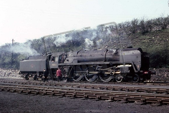 70012 (Cat No UNS 70012) Britannia class at Carnforth 30-04-1966