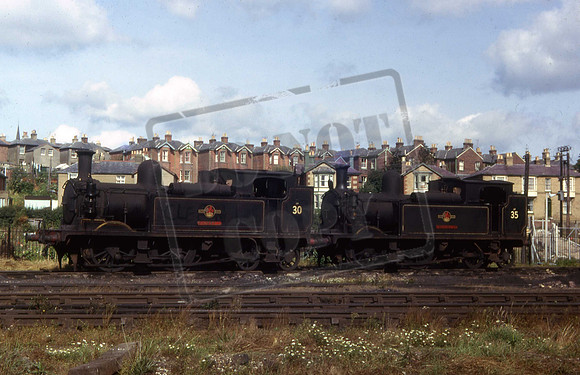 W30 SHORWELL & W35 FRESHWATER (Cat No IOW30) at Ryde Isle of Wight September 1964