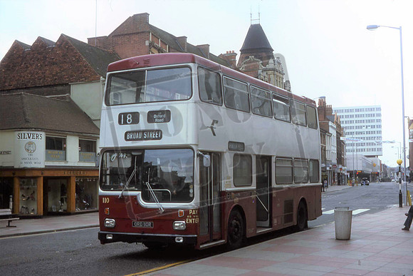 ORD110R No110 READING TRANS METROPOLITAN MCW110 BROAD STREET READING 1977