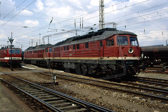 EAST GERMANY DR 232-230 & 232-293 WITTENBURG HBF 30-5-1992