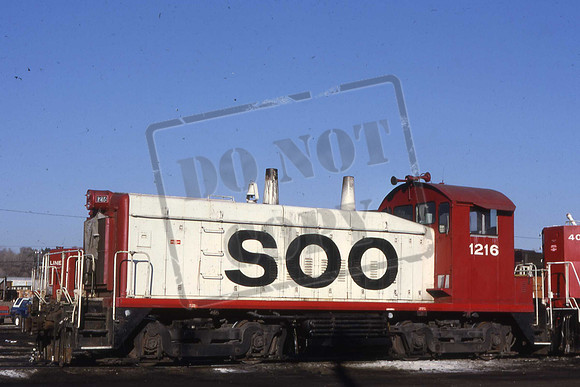 1216 SOO1216 SW1200 SOO LINE ST PAUL, MN. 7-11-1990 JIM SHEPPARD