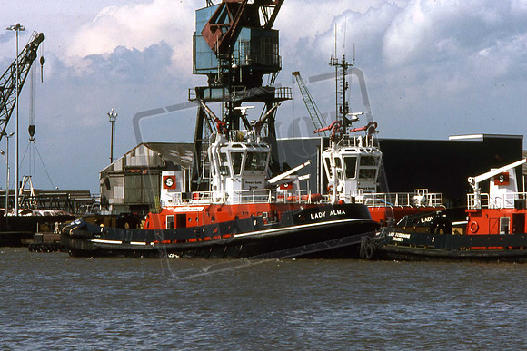 LADY ALMA IMMINGHAM DOCK 1 QUAY 1977
