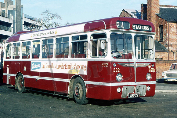 VRD22 Reading Corporatioin AEC Reliance Burlingham 22 Mill Lane Depot 1973