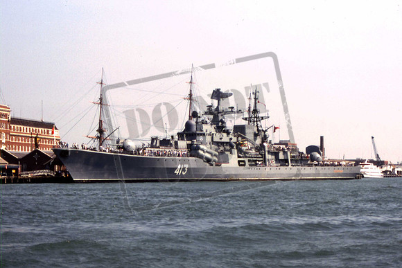 413B RUSSIAN SOVREMENNY CLASS BEZUPRECHNNY PORTSMOUTH HARBOUR 1990 MARTIN HIGH
