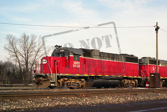 3880 CF&E GP38-2  FORT WAYNE IN. FEBRUARY 2008 TOM WILSON