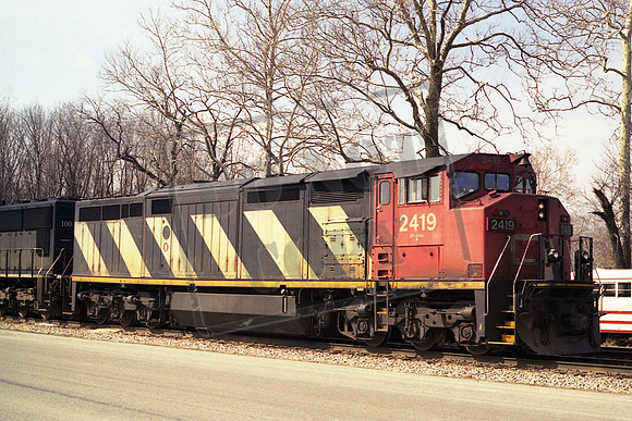 2419 CN CANADIAN NATIONAL NEW HAVEN IN.MARCH 2008 TOM WILSON