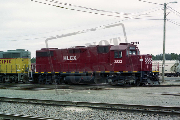 HELM3833 GP38-2  HLCX3833 NEW HAVEN IN. MARCH 2008 TOM WILSON