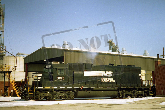 NS3813 SD38 NEW HAVEN IN. MARCH 2008 TOM WILSON
