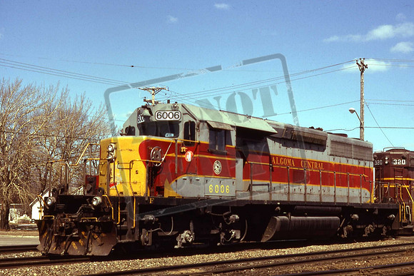 USA WC6006 SD40-2 NEENAH WI. APRIL 6TH 1996 TOM WILSON