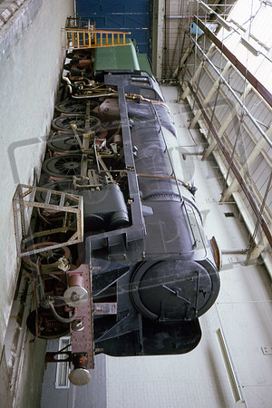 92220 EVENING START Crewe Works undergoing repairs. 1967 (Cat No UNS92220B)