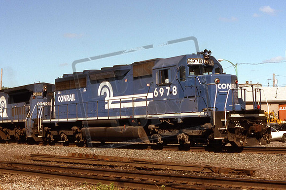 6978 CON6978 SD40M CONRAIL BUFFALO, NY. AUG 21ST 1993 MARK YOUNG
