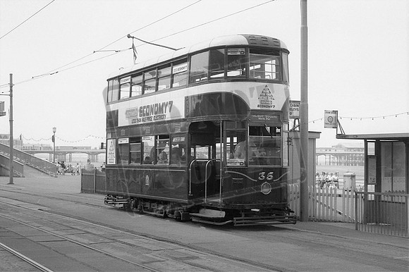 BLACKPOOL TRAM No 35 TRAMBLK35  C1985