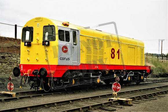 81 CORUS COR81 CLASS 20 AT SCUNTHORPE