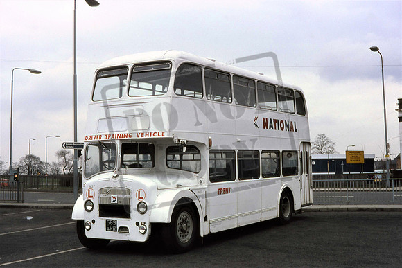 569ERR TRENT-NATIONAL BRISTOL FS6G TRAINING VEHICLE. DERBY 1980
