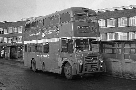 909DBO WESTERN & WELSH LEYLAND TITAN H2063 CARDIFF 10-12-1977