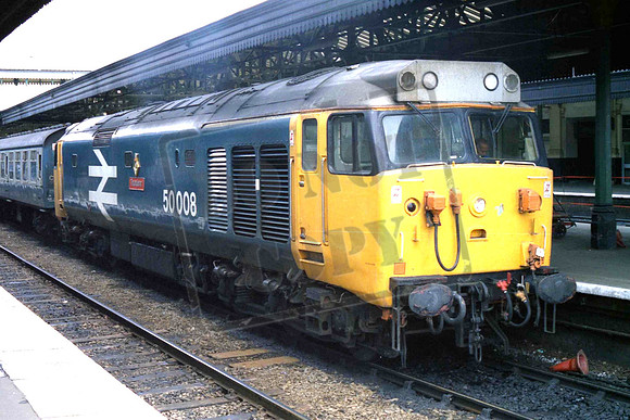 50008 THUNDERER (Cat No MSP50008) Exeter St Davids 05-07-1986 Mike Spencer 012