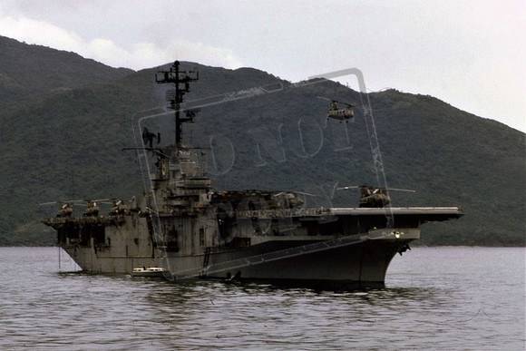 CV61 USS RANGER Forrestal Class. First built with angled flight deck. October 1966