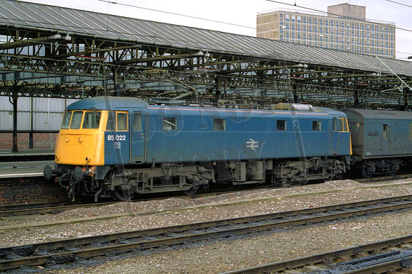85022 (Cat No MSP85022) Crewe 27-12-1986 Mike Spencer 029