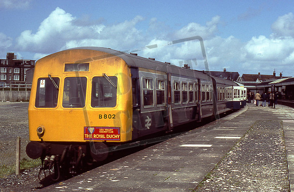 TTR10101 B802 (Cat No TTR10101) Newquay. Lea Valley Railway Club Royal Duchy tour. 30-04-77 David Canning