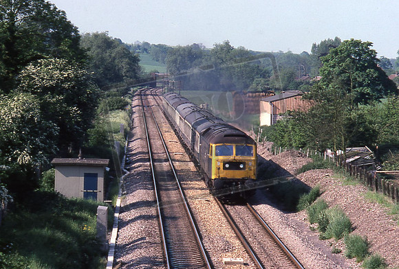TTR10232 47285 (Cat No TTR10232) Approaching Bedwyn on 06.00 Plymouth-Paddington 03-06-78 David Canning
