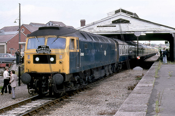 TTR10243 47040 (Cat No TTR10243) Frome on Weymouth Wanderer railtour with GWS vintage train. 06-07-79 David Canning