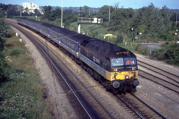 91-4 47704 DUNEDIN (Cat No 91-4) At Theale on the 6.39 Westbury - Paddington. 09-07-91 Ian Ball