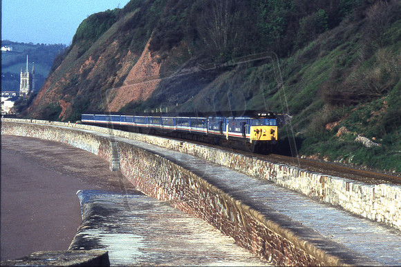 77-1 50002 & 50030 SUPERB & REPULSE (Cat No 77-1) Nr Teignmouth 7.12 Newton Abbot-Exeter. 10-05-91 Ian Ball