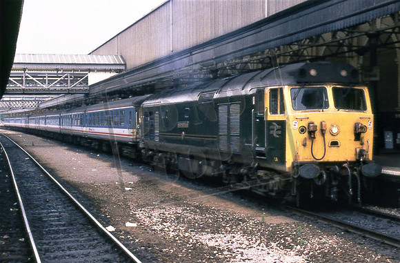 77-26 50007 SIR EDWARD ELGAR. (Cat No 77-26) Exeter St Davids 14.22 to Waterloo 09-05-91 Ian Ball
