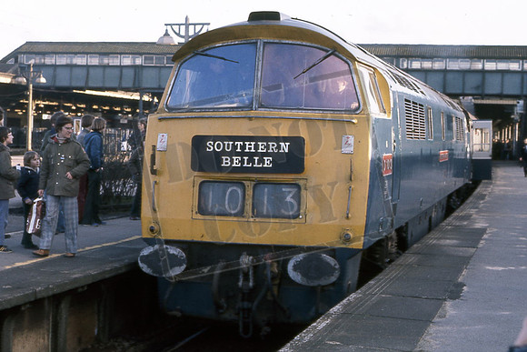 205-10 1013 WESTERN RANGER (Cat No 205-10) On RPPR Southern Belle railtour. Colin Marsden