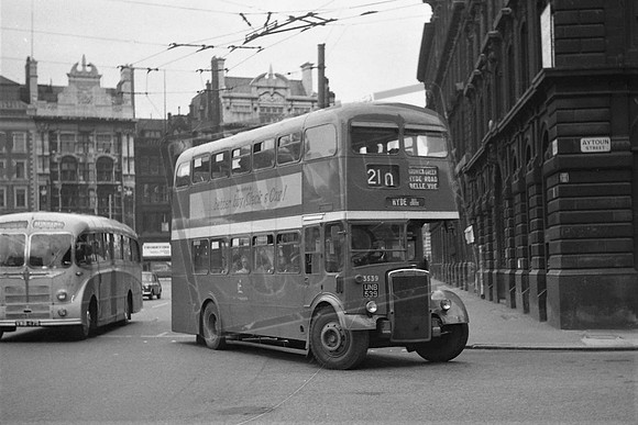 UNB539 MANCHESTER CITY TRANSPORT LEYLAND PD2 MCW3539 14-6-1964