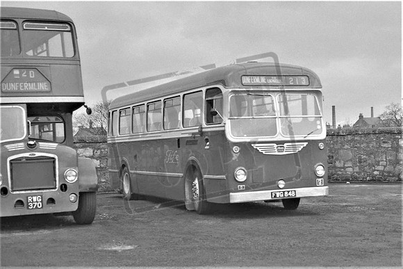 FWG848 FIFE ALEXANDER BRISTOL LS SINGLE DECKER DUNFERMLINE c1970
