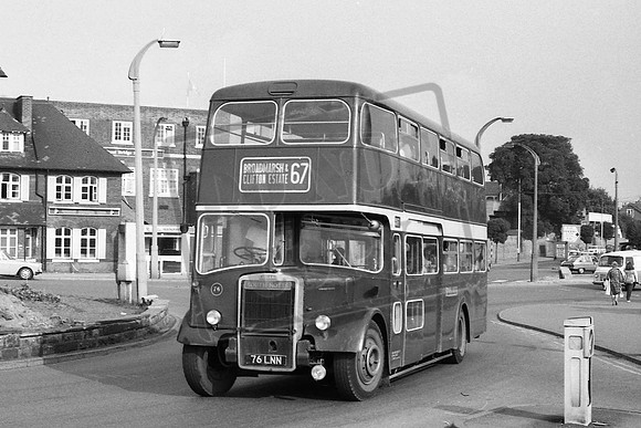 76LNN SOUTH NOTTS TRANSPORT LEYLAND TITAN No76 C1970