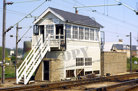 Hertford East Signal Box (Cat No LOC1025) 18-04-1981