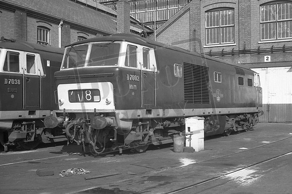 7002TTP  D7002 SWINDON WORKS 24-3-1963
