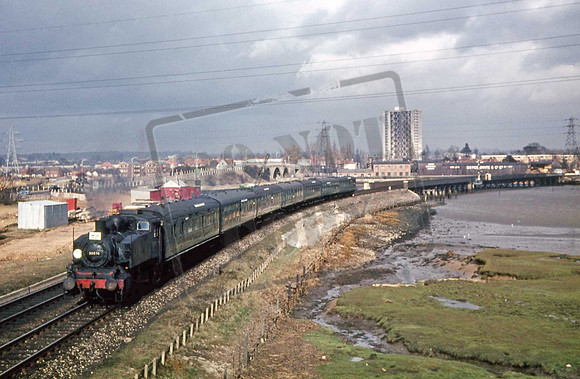 30074UNS REDBRIDGE CAUSEWAY WITH SCTS FAWLET BRANCH SPECIAL 10-3-1963